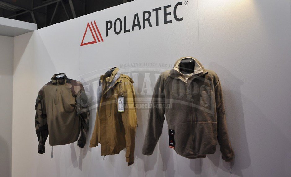 Fragment ekspozycji firmy Polartec LLC