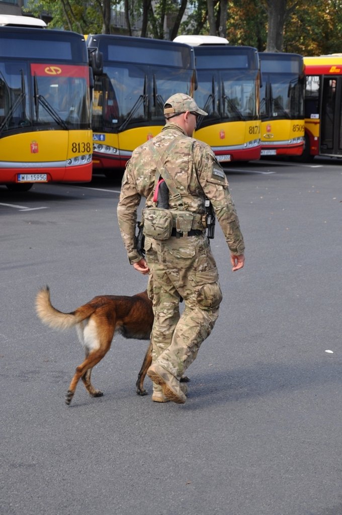 Wydział Działań Specjalnych OSŻW w Warszawie - pokaz dynamiczny podczas Dni Transportu Publicznego.