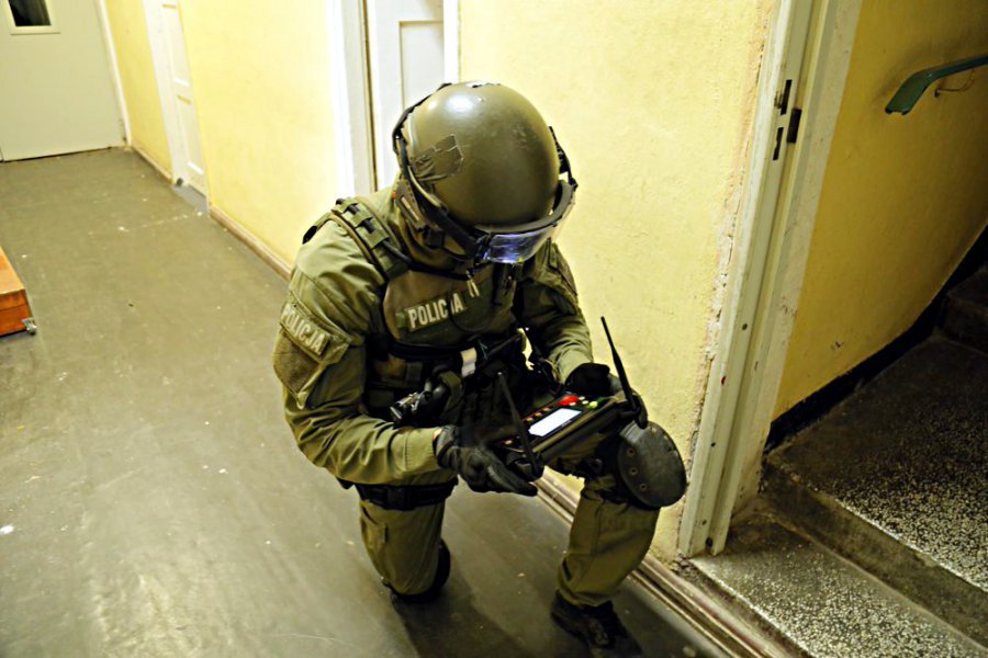 Ćwiczenia zgrywające Wydziału Realizacyjnego Komendy Stołecznej Policji.