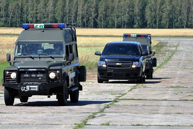 Szkolenie Wydziału Ochrony Oddziału Specjalnego Żandarmerii Wojskowej w Warszawie.