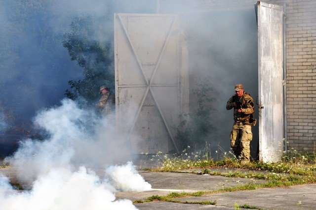 Szkolenie Wydziału Ochrony Oddziału Specjalnego Żandarmerii Wojskowej w Warszawie.