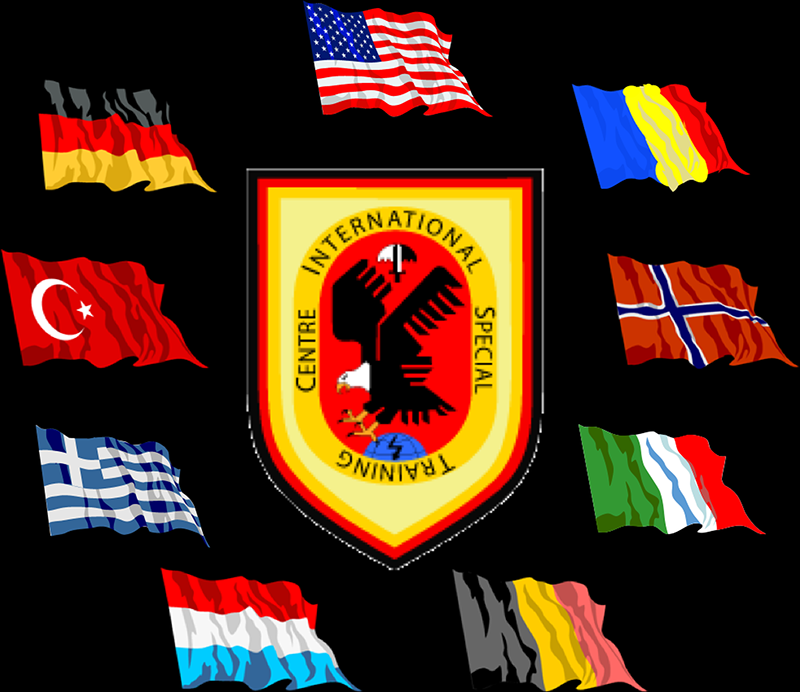 Logo Międzynarodowego Centrum Szkolenia Specjalnego ISTC