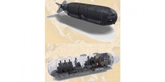 Projekt nowego pojazdu DCS (Dry Combat Submersible). Fot. Lockheed Martin&nbsp;