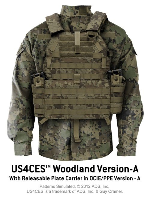 bluza w kamuflażu armii amerykańskiej w wersji leśnej
