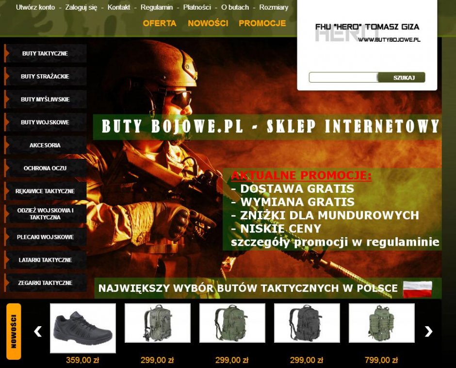 butybojowe strona główna