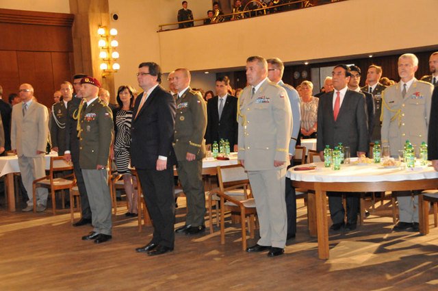 ceremonia powitania komandosów z 601. skupiny speciálních sil
