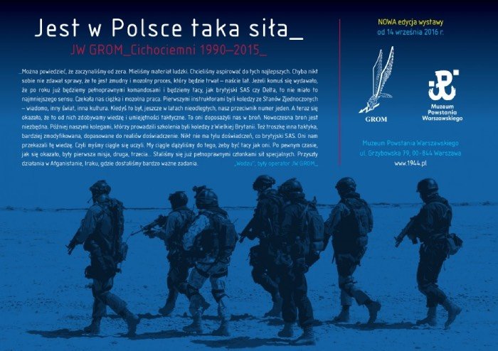 grafika promująca wystawę "Jest w Polsce taka siła"