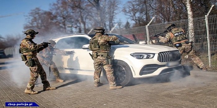 Zatrzymanie członk&oacute;w gangu handlującego lekarstwami Fot. CBŚP
&nbsp;