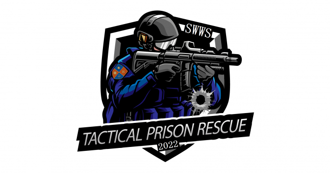 Logo Tactical Prison Rescue 2022 Grafika: Szkoła Wyższa Wymiaru Sprawiedliwości
