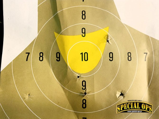 Tarcza 23 -po serii 5 strzałów z 10 metrów