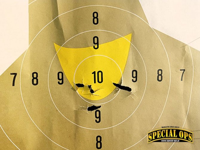 Tarcza 23 -po serii 5 strzałów z 5 metrów