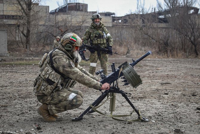 Wyrzutnia granatów wojna na Ukrainie