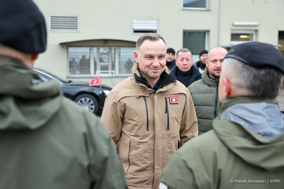 Prezydent RP Andrzej Duda złożył wizytę w bazie Jednostki Wojskowej Formoza. Foto. Marek Borawski/KPRP