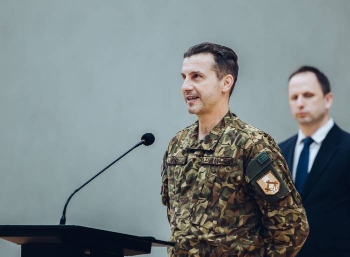 Kapitan Andrejs Zaburdayevs. Foto. Latvijas Armija