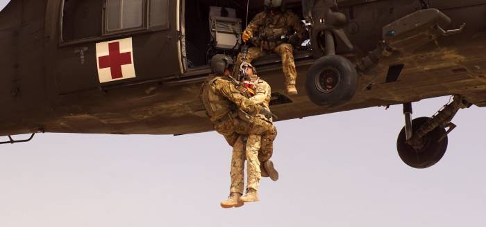 Szkolenie MEDEVAC w Iraku. Fot. DORSZ