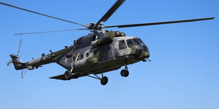Śmigłowiec Mi-17 należący do Task Force HIPPO. Foto.&nbsp; 22. Śmigłowcowa baza sił powietrznych N&aacute;mě&scaron;ť nad Oslavou