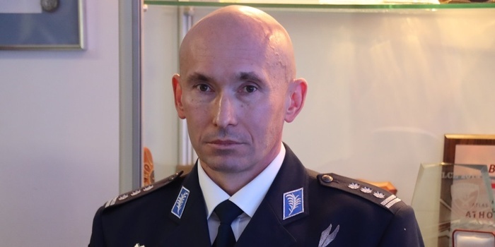 Inspektor Łukasz Pikuła. Foto. Policja