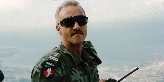 Generał brygady Sławomir Petelicki na Haiti. Foto. JW GROM