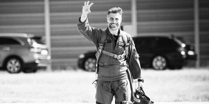 Major Maciej &bdquo;Slab&rdquo; Krakowian. Foto.&nbsp;31 Baza Lotnictwa Taktycznego w Poznaniu-Krzesinach.&nbsp;