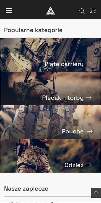 direct action nowa stronazrzut ekranu mobile