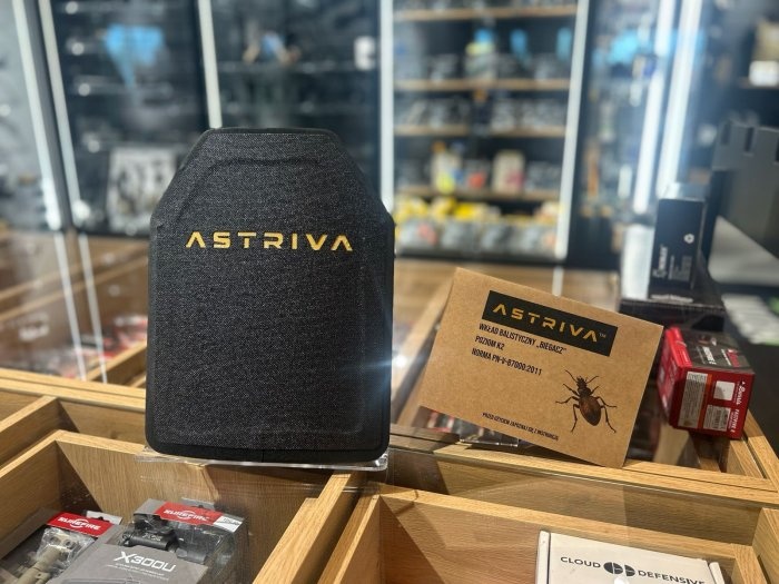 astriva - osłona balistyczna prezentowana na stoisku