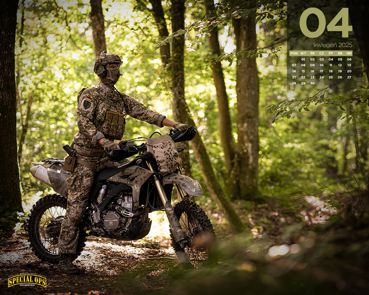 Tapety 2025 kalendarz kwiecień